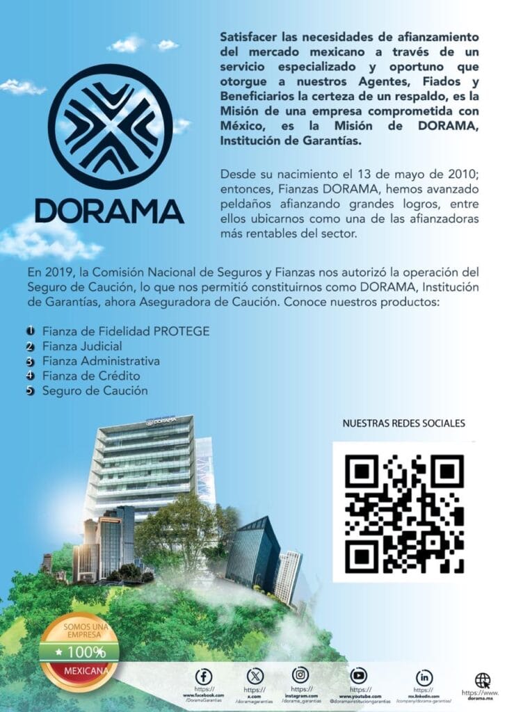 DORAMA, Institución de Garantías S.A. 1 Fianzas Dorama