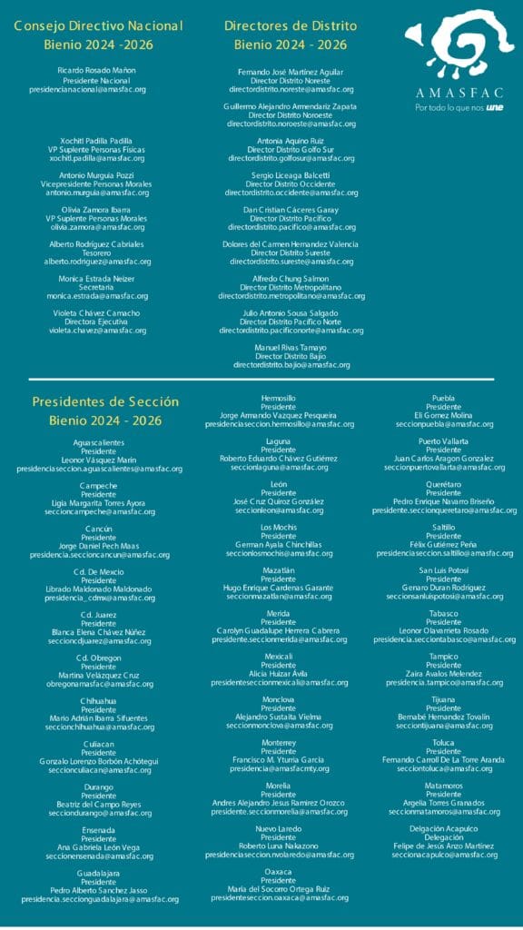 Asociación Mexicana de Agentes de Seguros y Fianzas 1 15 Amasfac page 0001